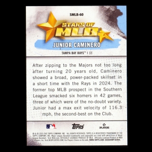 Junior Caminero 2025 Topps Stars of MLB Rays