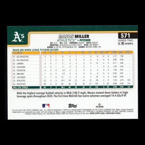 Mason Miller 2025 Topps Athletics