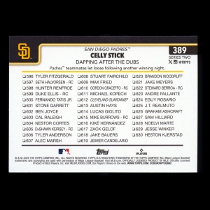 Xander Bogaerts 2025 Topps Checklist Padres