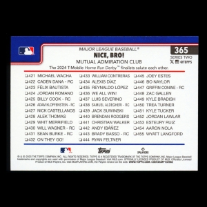 Bobby Witt Jr. 2025 Topps Checklist Royals