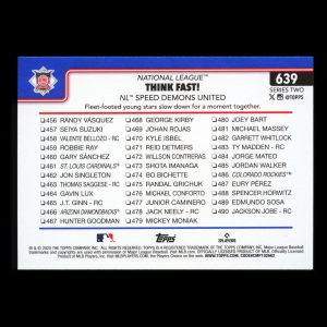 Elly De La Cruz 2025 Topps Checklist Reds