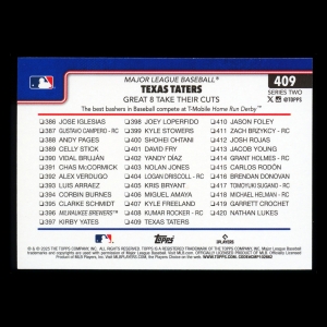 Gunnar Henderson 2025 Topps Checklist Orioles