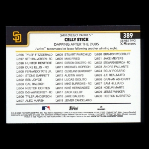 Xander Bogaerts 2025 Topps Checklist Padres