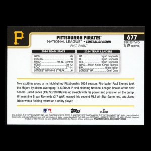 Pittsburgh Pirates 2025 Topps Team Card Pirates