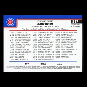 Shota Imanaga 2025 Topps Checklist Cubs