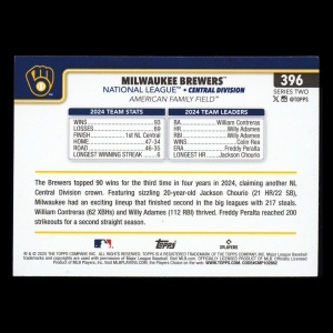 Milwaukee Brewers 2025 Topps Team Card Brewers