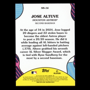 Jose Altuve 2025 Topps Summer Superstars Astros