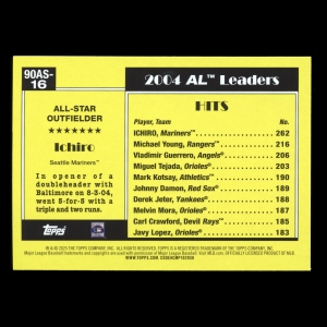 Ichiro 2025 Topps '90 Topps All Star Mariners