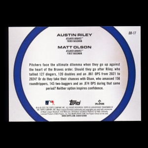 Austin Riley Matt Olson 2025 Topps Dynamic Duos Braves