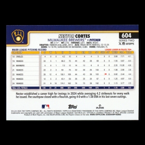 Nestor Cortes 2025 Topps Holo Foil Brewers