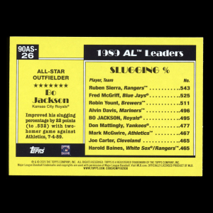 Bo Jackson 2025 Topps '90 Topps All Star Royals