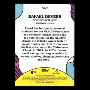 Rafael Devers 2025 Topps Summer Superstars Red Sox