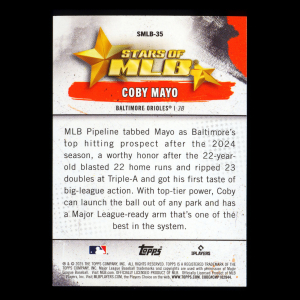 Coby Mayo RC 2025 Topps Stars of MLB Rookie Orioles