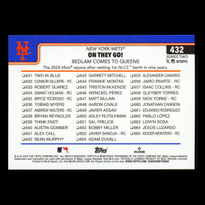 Brandon Nimmo 2025 Topps Checklist Mets