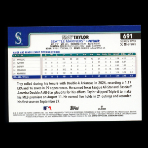 Troy Taylor RC 2025 Topps Rookie Mariners