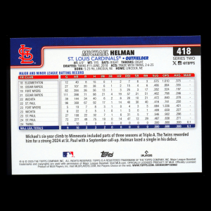 Michael Helman RC 2025 Topps Rookie Cardinals