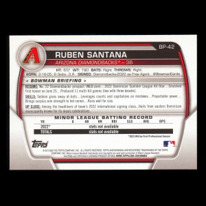 Ruben Santana 2023 Bowman Prospects Diamondbacks