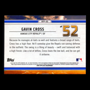 Gavin Cross 2023 Bowman Chrome Scouts Top 100 Royals
