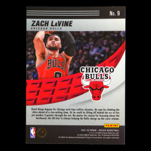 Zach LaVine 2021-22 Panini Mosaic Elevate Bulls