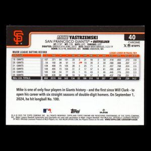 Mike Yastrzemski 2025 Topps Chrome Logofractor Giants