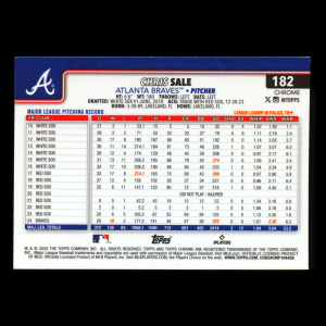 Chris Sale 2025 Topps Chrome Logofractor Braves