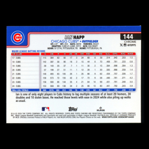 Ian Happ 2025 Topps Chrome Cubs