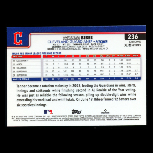 Tanner Bibee 2025 Topps Chrome Guardians