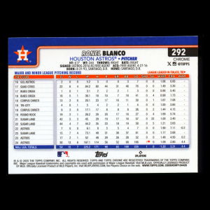 Ronel Blanco 2025 Topps Chrome Astros