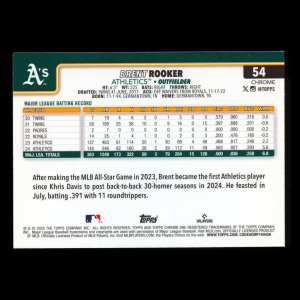 Brent Rooker 2025 Topps Chrome Logofractor Athletics