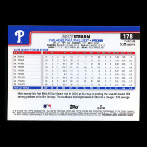 Matt Strahm 2025 Topps Chrome Logofractor Phillies