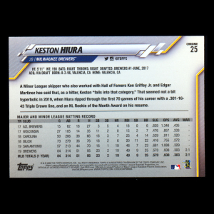Keston Hiura 2020 Topps Chrome All-Star Rookie Brewers