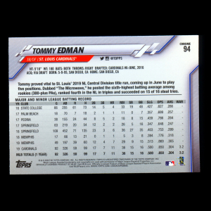 Tommy Edman 2020 Topps Chrome Cardinals