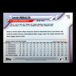 David Peralta 2020 Topps Chrome Diamondbacks