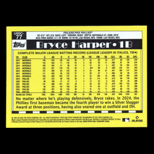 Bryce Harper 2025 Topps Update '90 Topps Silver Pack Chrome Phillies