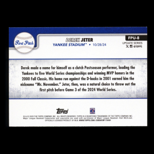 Derek Jeter 2025 Topps Update First Pitch Yankees