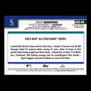 Julio Rodrguez 2025 Topps Update All-Star Game Mariners