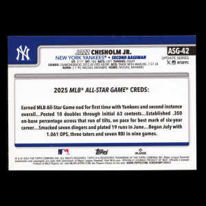 Jazz Chisholm Jr. 2025 Topps Update All-Star Game Yankees