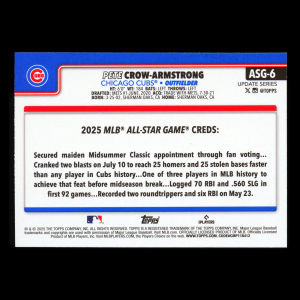 Pete Crow-Armstrong 2025 Topps Update All-Star Game Cubs
