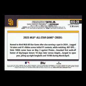 Fernando Tatis Jr. 2025 Topps Update All-Star Game Padres