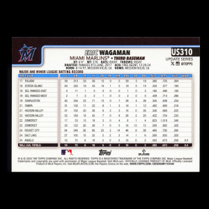 Eric Wagaman RC 2025 Topps Update Rookie Marlins