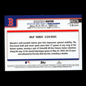 Marcelo Mayer 2025 Topps Update Rookie Debut Red Sox