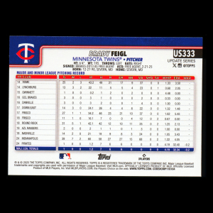Brady Feigl RC 2025 Topps Update Rookie Twins