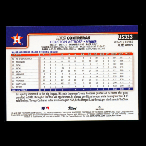 Luis Contreras RC 2025 Topps Update Rookie Astros