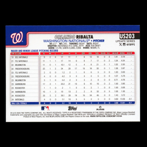 Orlando Ribalta RC 2025 Topps Update Rookie Nationals