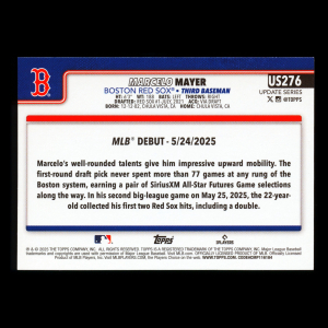 Marcelo Mayer 2025 Topps Update Rookie Debut Red Sox