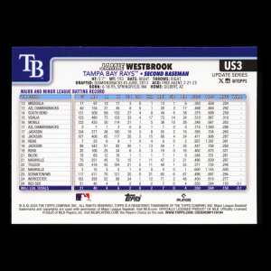 Jamie Westbrook RC 2025 Topps Update Rookie Rays