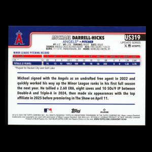 Michael Darrell-Hicks RC 2025 Topps Update Rookie Angels