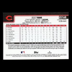 Eric Yang RC 2025 Topps Update Rookie Reds