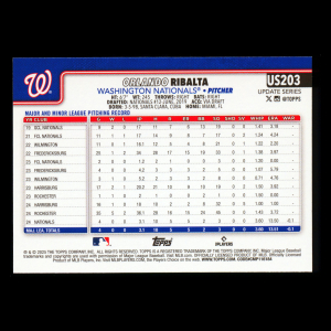 Orlando Ribalta RC 2025 Topps Update Rookie Nationals
