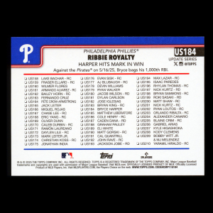 Bryce Harper 2025 Topps Update Checklist Phillies
